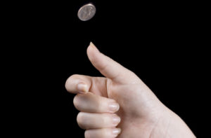 Flipping a coin is a form of fleecing
