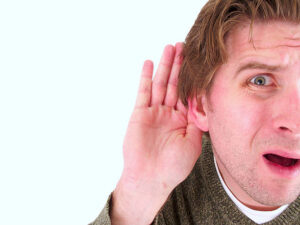 a man that can't hear you